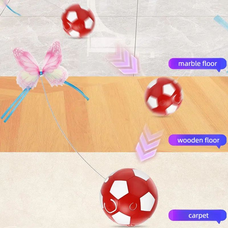 OK009D-Automatic Rotating ball cat toy pet ball with tail