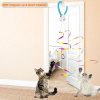 OK012B Funny Cat Teaser pet Toys Interactive Hanging Feather