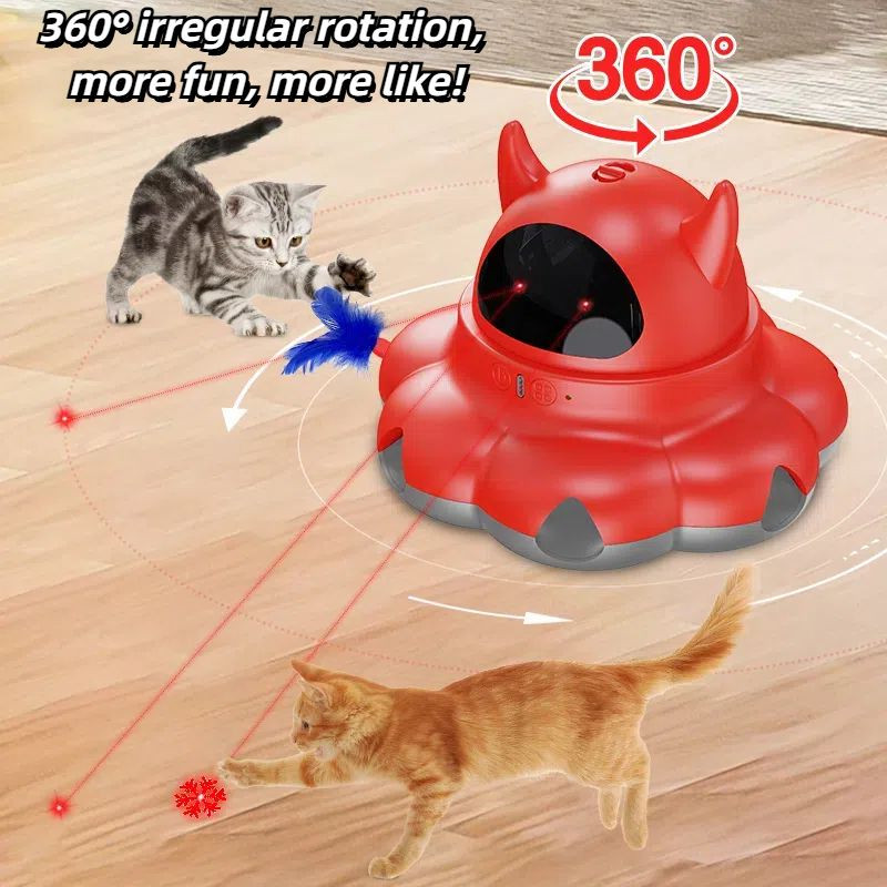 OK002-Smart automatic laser cat toy self play kitty toy pet toy