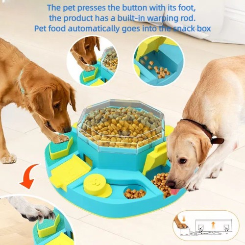 OK101-2 Educational dog puzzle toy dog snack bowl food box pet bowls feeders