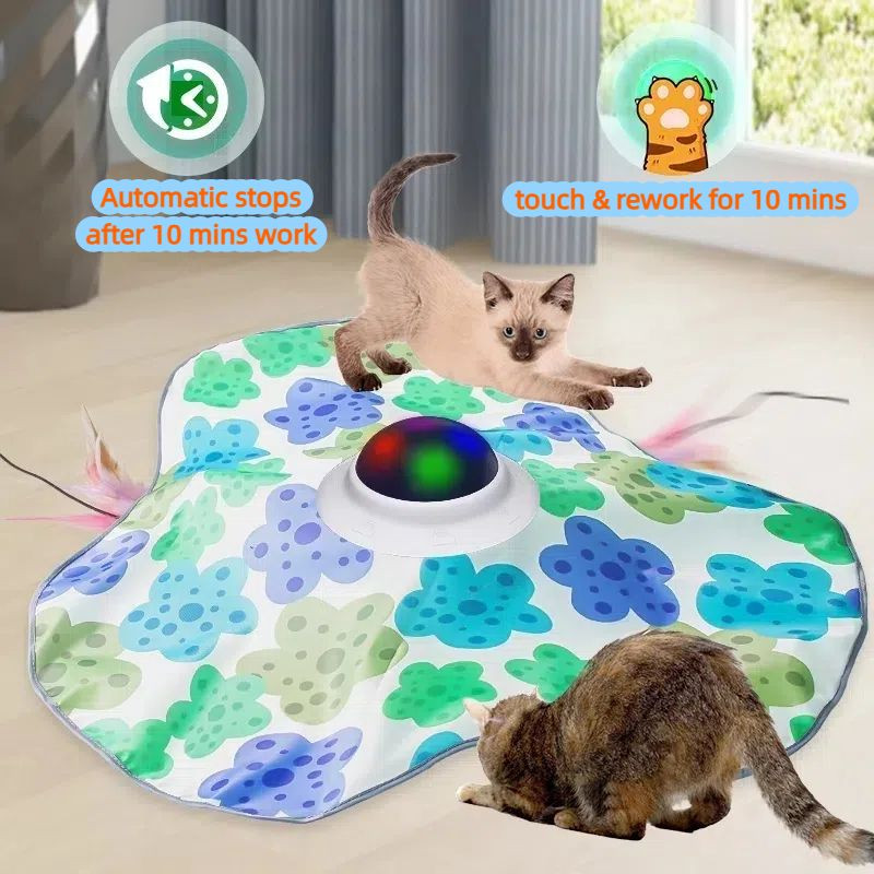 smart automatic hide and seek pet toy self play cat toy