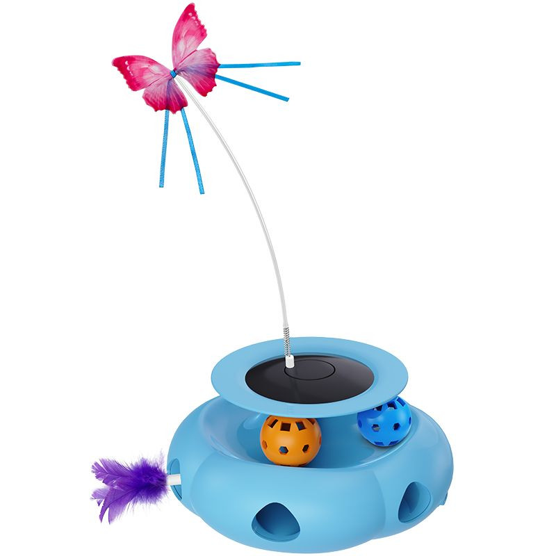 Interactive Multi-Material Cat Toy for Engaging Playtime Fun