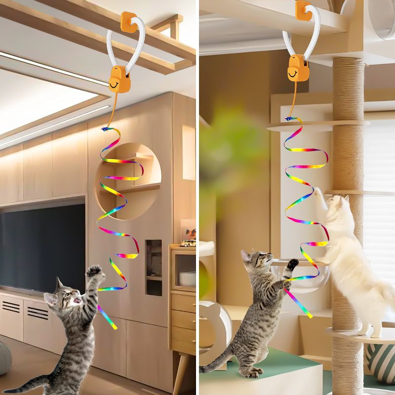 OK012B Funny Cat Teaser pet Toys Interactive Hanging Feather