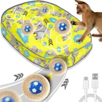 interactive multi-functional cat teaser hide and seek bag hunting pet toy
