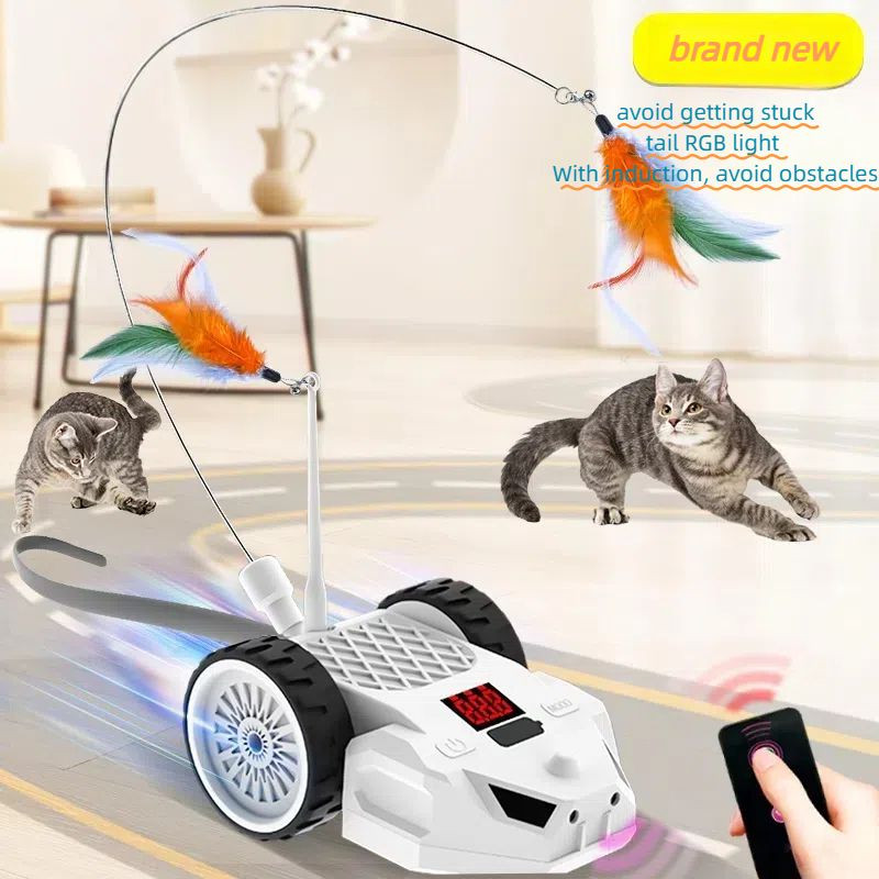 Smart remote control mouse running car cat toy