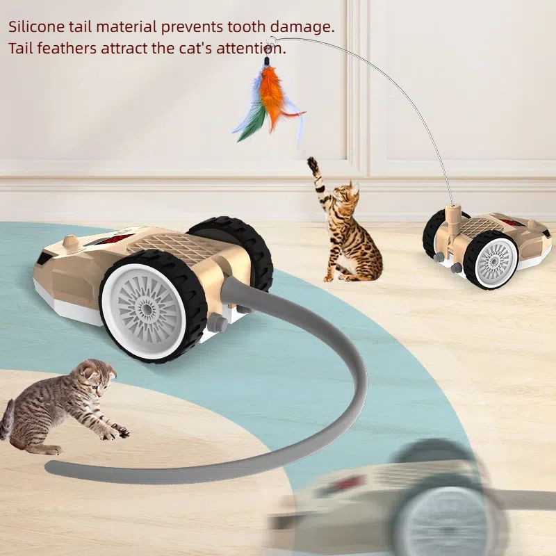 Smart remote control mouse running car cat toy