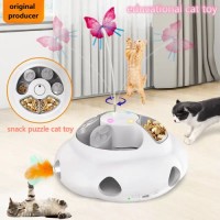 Unbreakable Cat Teaser with Floating Feather Cat Activity Toy