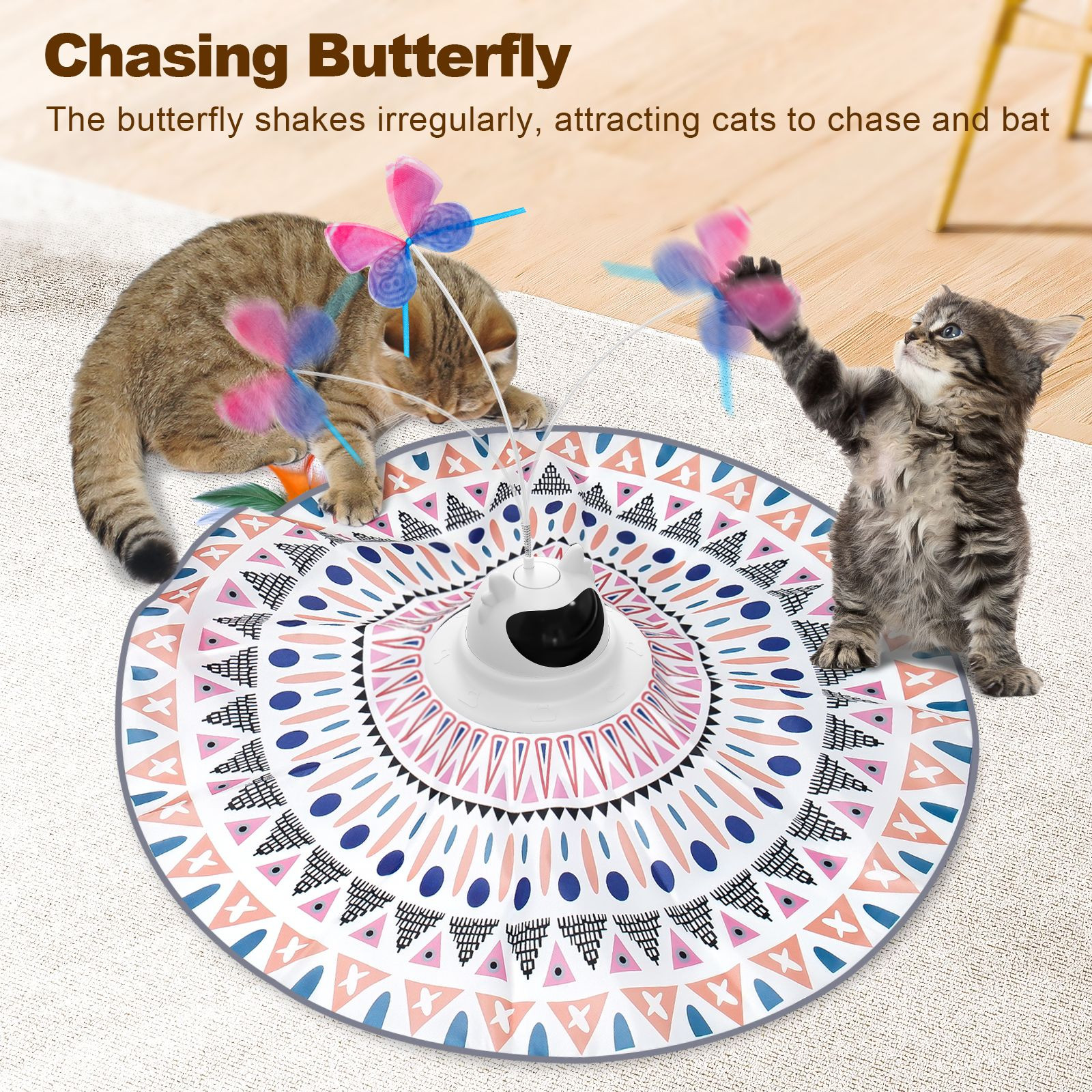 smart 3 in 1 cloth cover gameplay interactive self play hide and seek cat toy