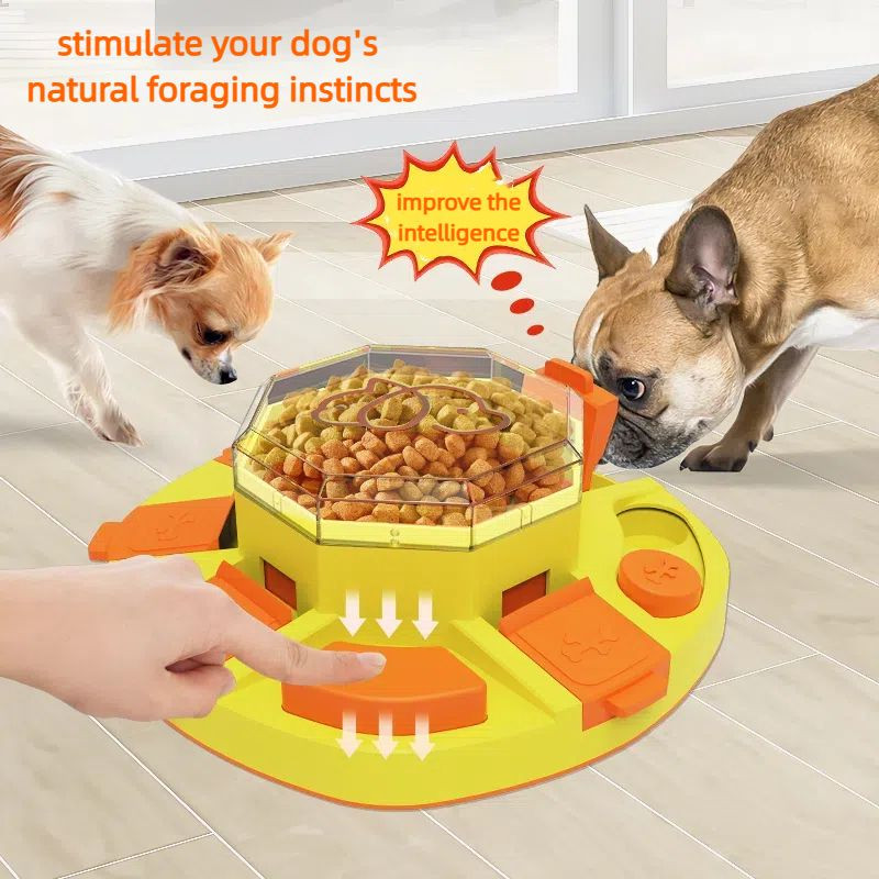 Educational dog puzzle toy dog snack bowl food box pet bowls feeders