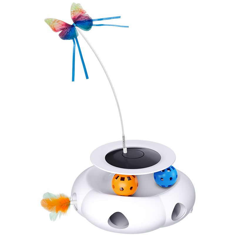 intelligent multi-functional 3 in 1 cat toy kitty toy for self play