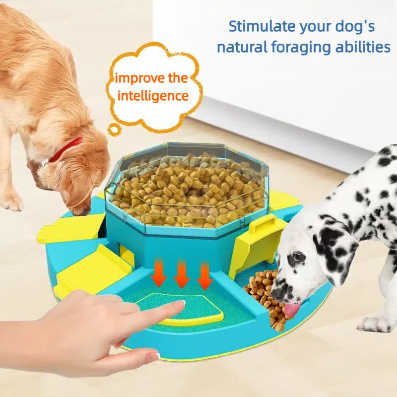 OK101-2 Educational dog puzzle toy dog snack bowl food box pet bowls feeders