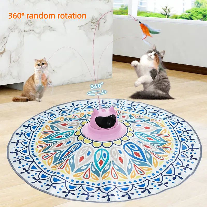 multifuctional automatic hide and seek pet toy self play cat toy