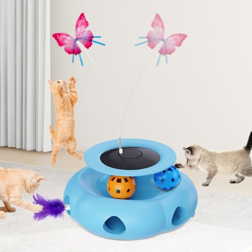 intelligent multi-functional 3 in 1 cat toy kitty toy for self play