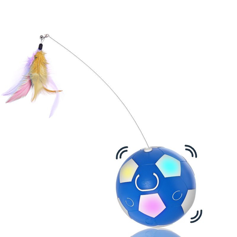 OK009D-Automatic Rotating ball cat toy pet ball with tail